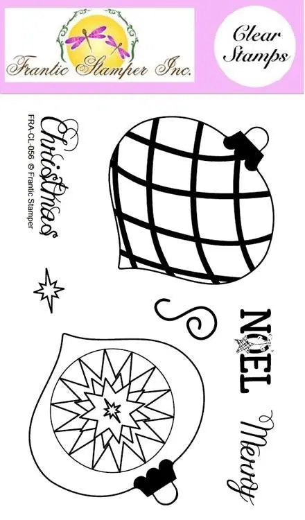 Frantic Stamper Clear Stamp Set - Finial Ornaments 1