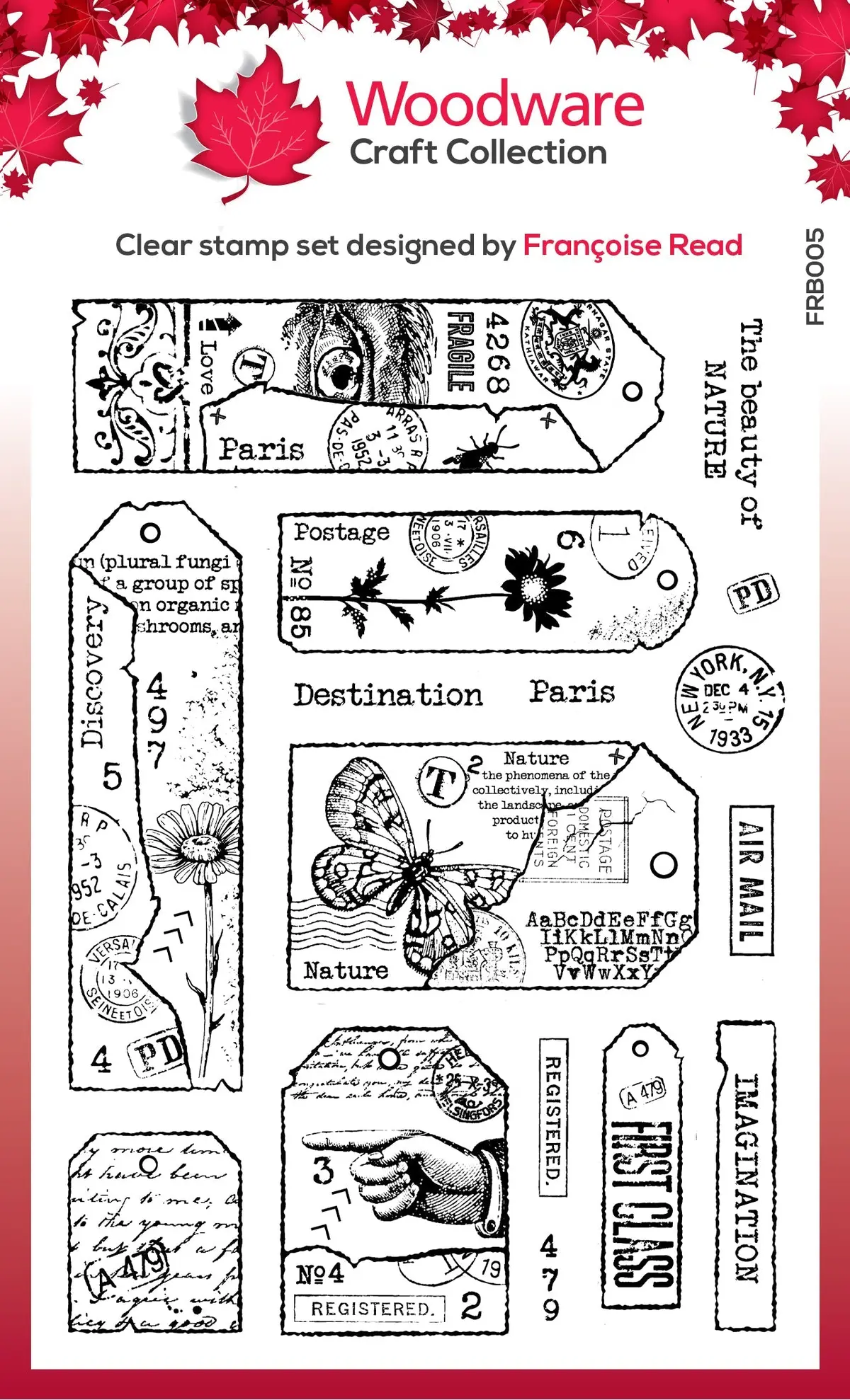 Woodware Clear Singles Tag Collection 6 In X 8 In Stamp 1