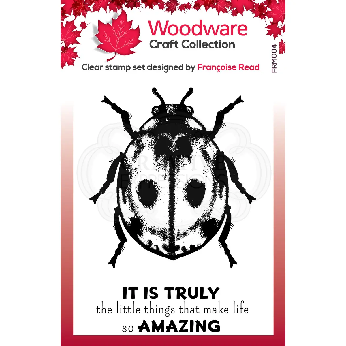 Woodware Clear Singles Little Ladybird 1