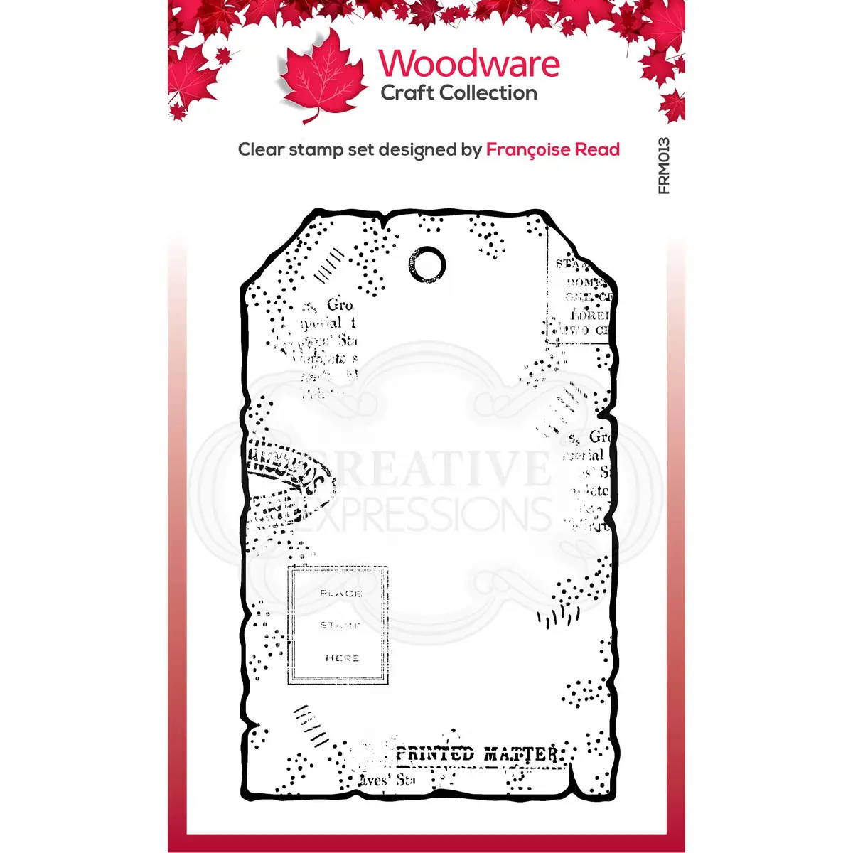 Woodware Clear Singles Small Paper Tag 1