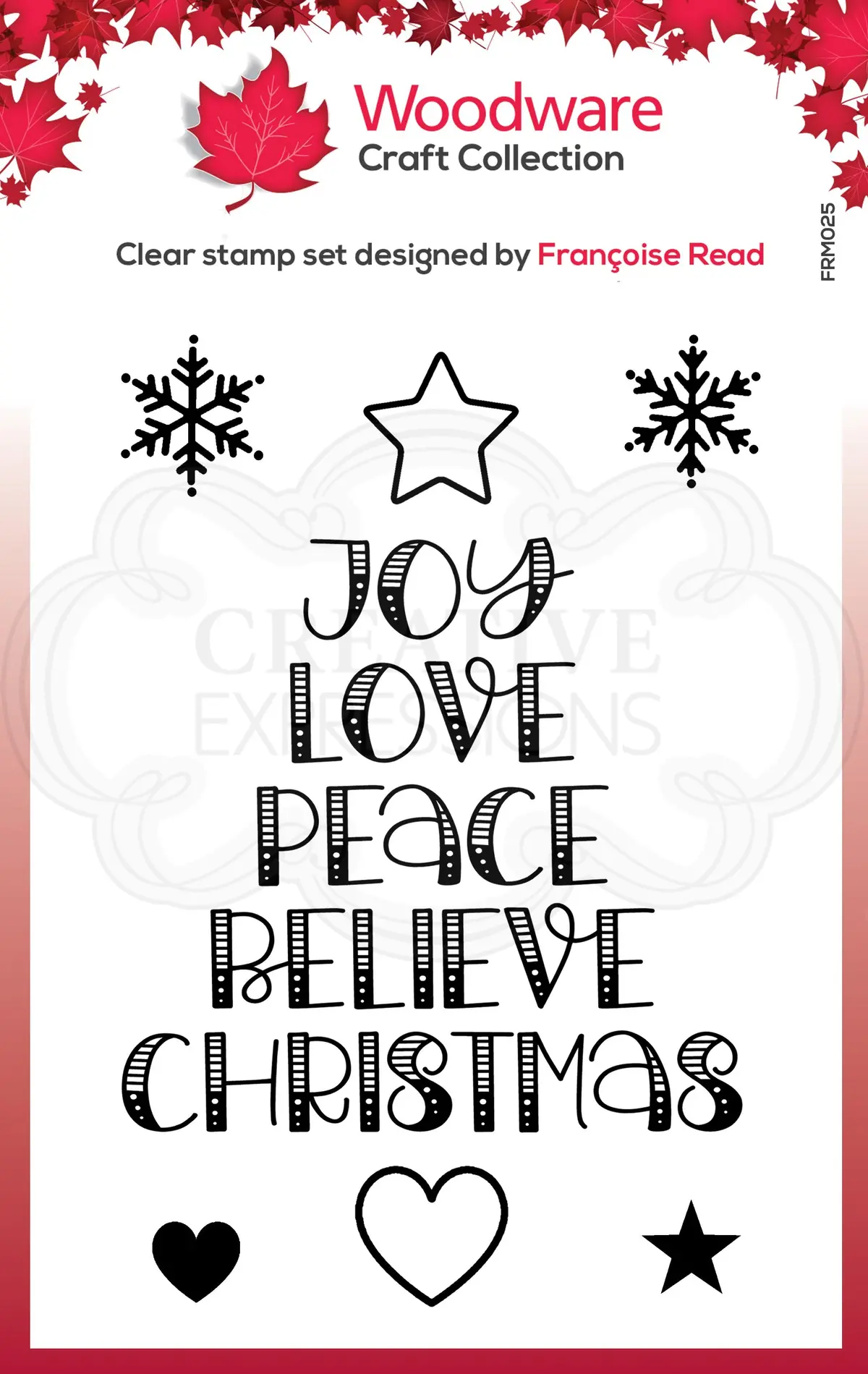 Woodware Clear Singles Word Tree 3.8 In X 2.6 In Stamp 1