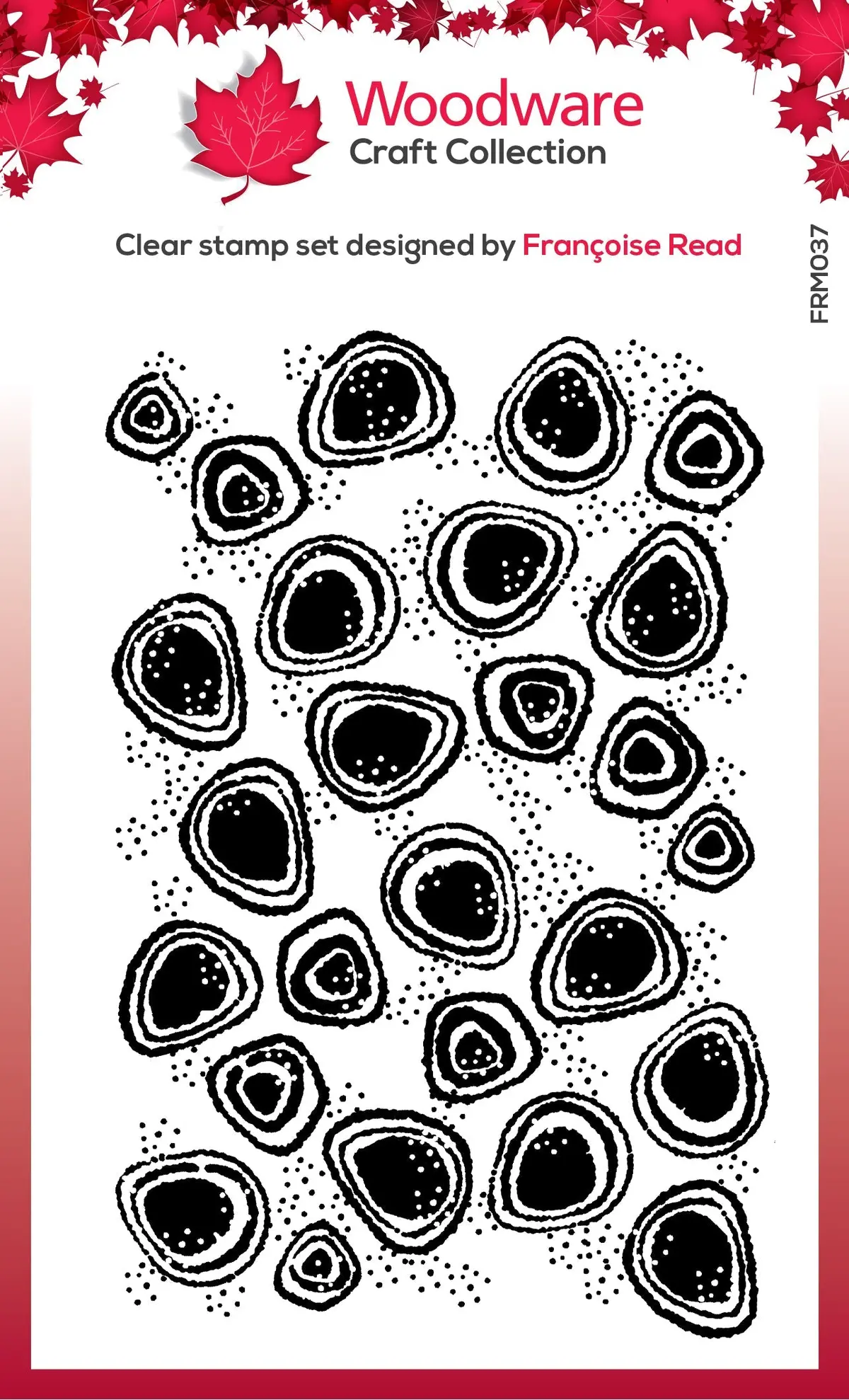 Woodware Clear Singles Spot Background 3.8 In X 2.6 In Stamp 1
