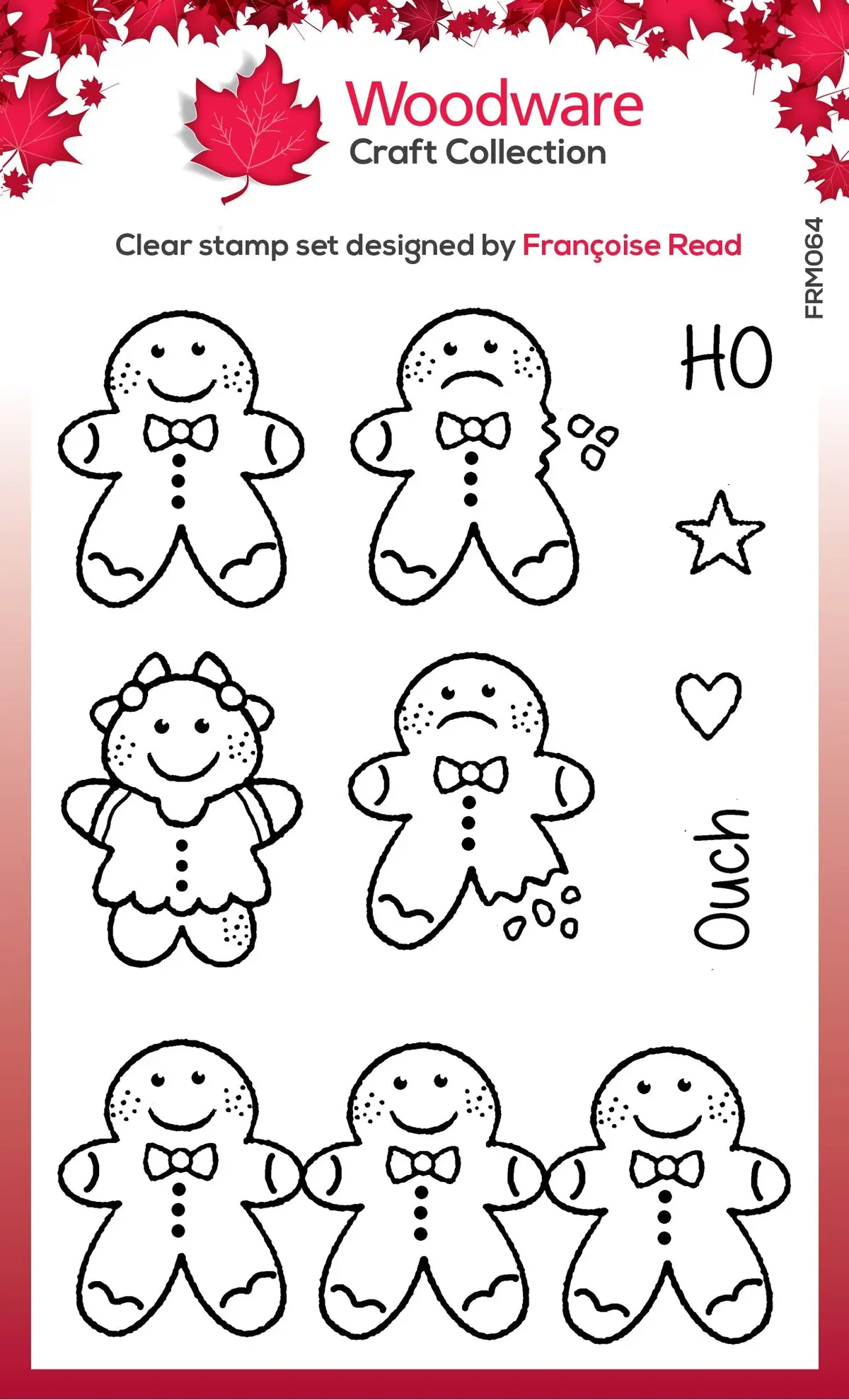 Woodware Clear Singles Tiny Gingerbread Man 3 In X 4 In Stamp 1