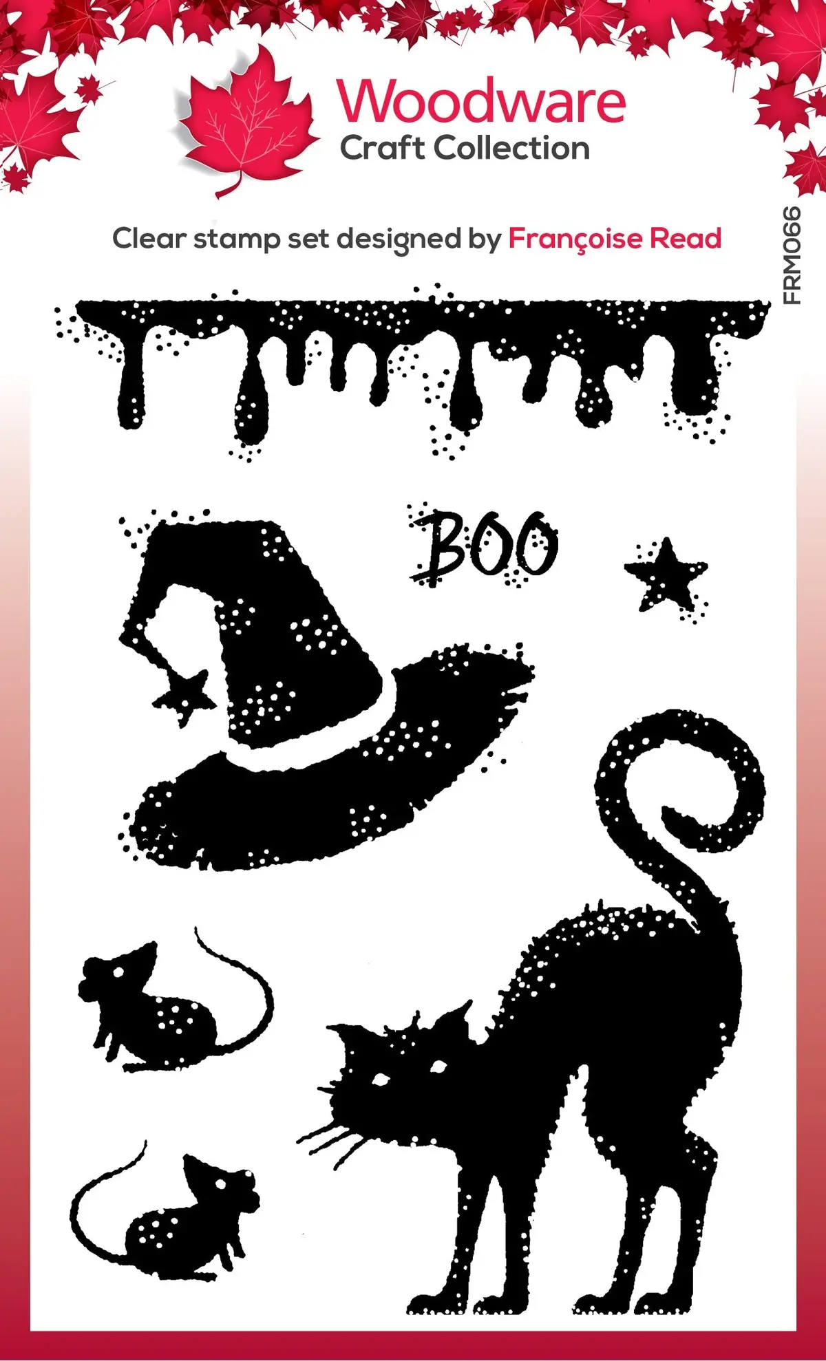 Woodware Clear Singles Halloween Props 3 In X 4 In Stamp Set 1