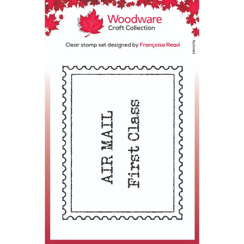 Woodware Clear Singles Empty Postage Stamp 3 In X 4 In Stamp Set 1
