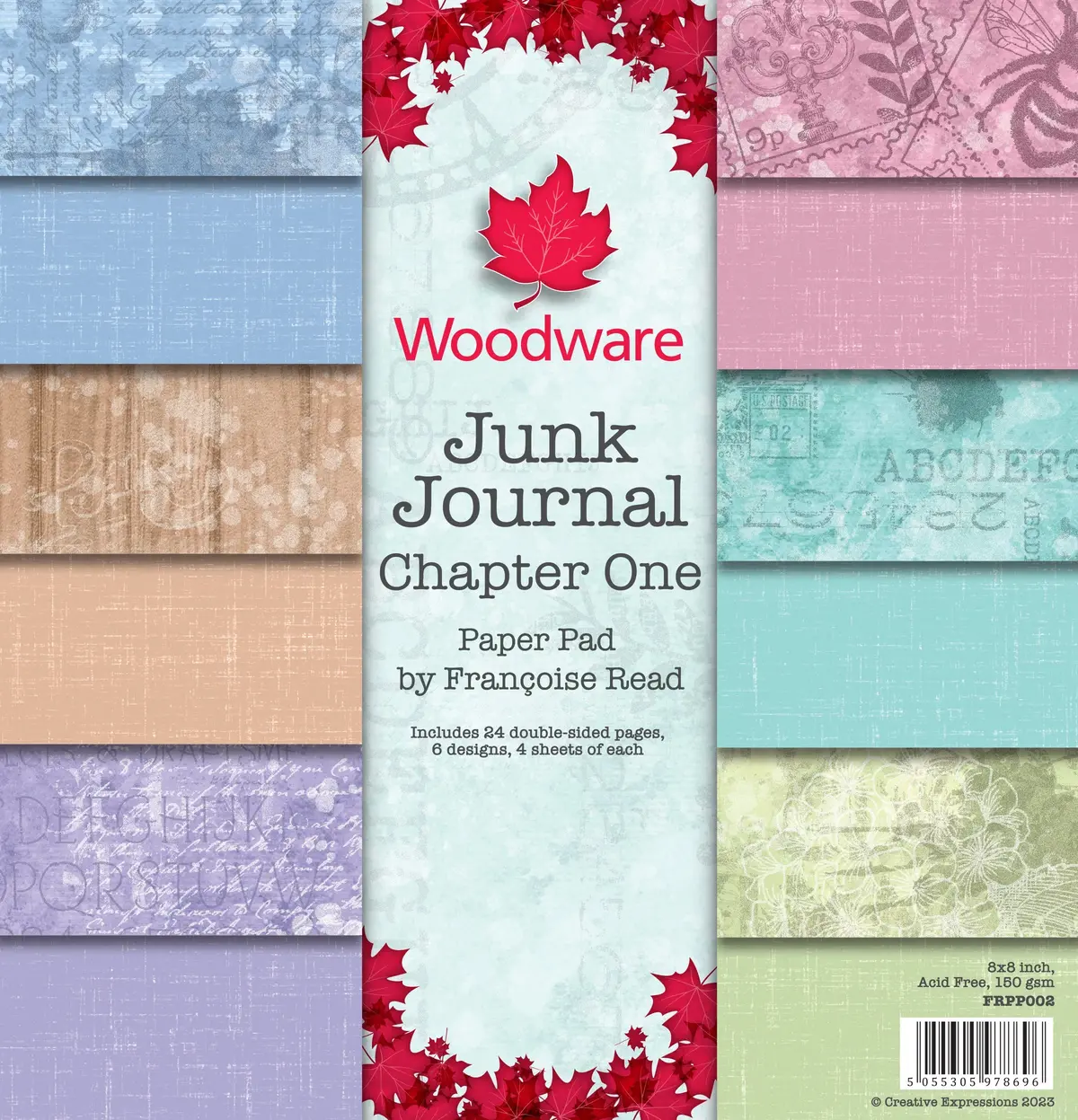 Woodware Francoise Read Junk Journal Chapter One 8In X 8In Paper Pad 1