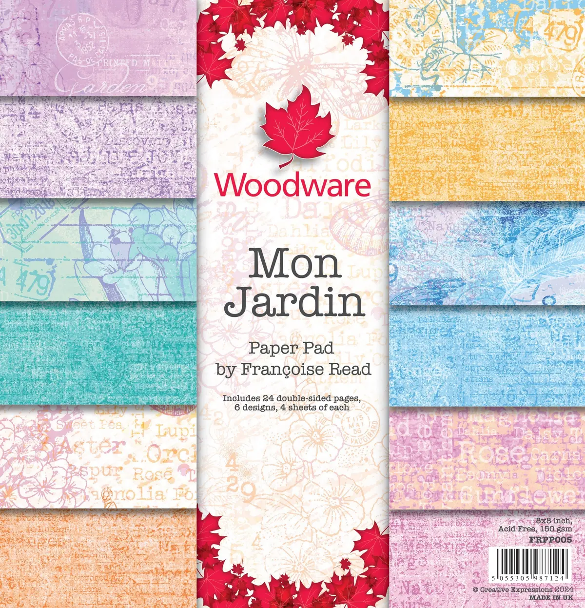 Woodware Francoise Read Mon Jardin 8 In X 8 In Paper Pad 1