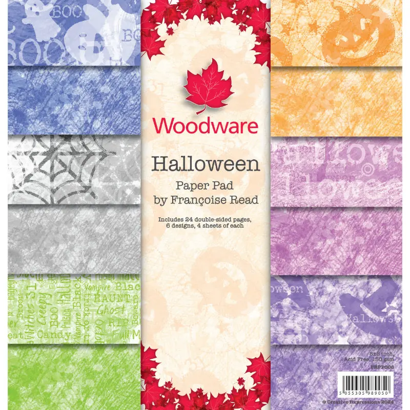 Woodware Francoise Read Halloween 8 In X 8 In Paper Pad 1