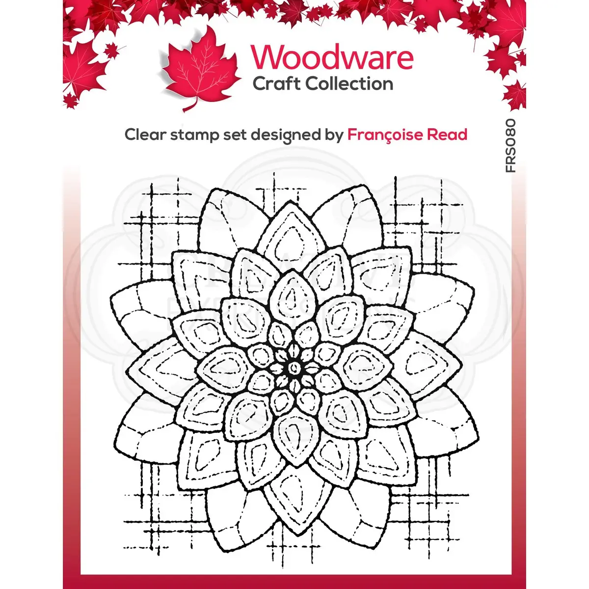 Woodware Clear Singles Blossom  4 In X 4 In Stamp 1