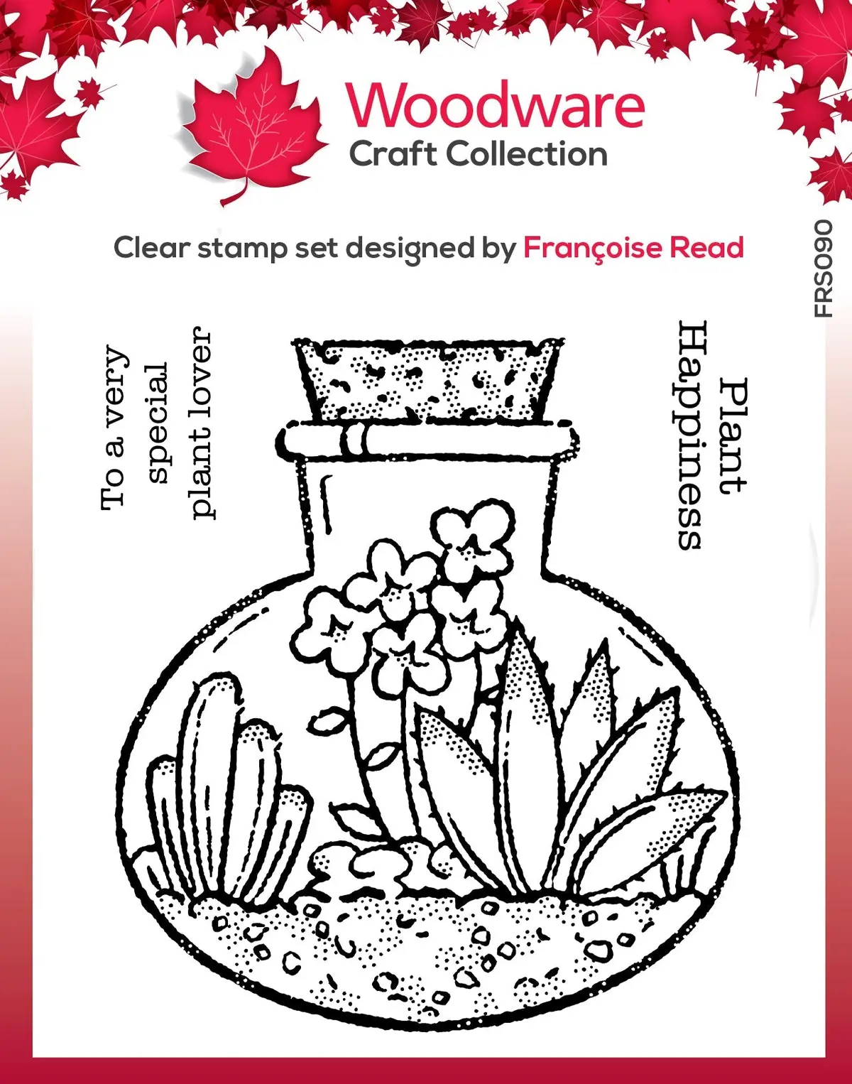 Woodware Clear Singles Terrarium 4 In X 4 In Stamp 1