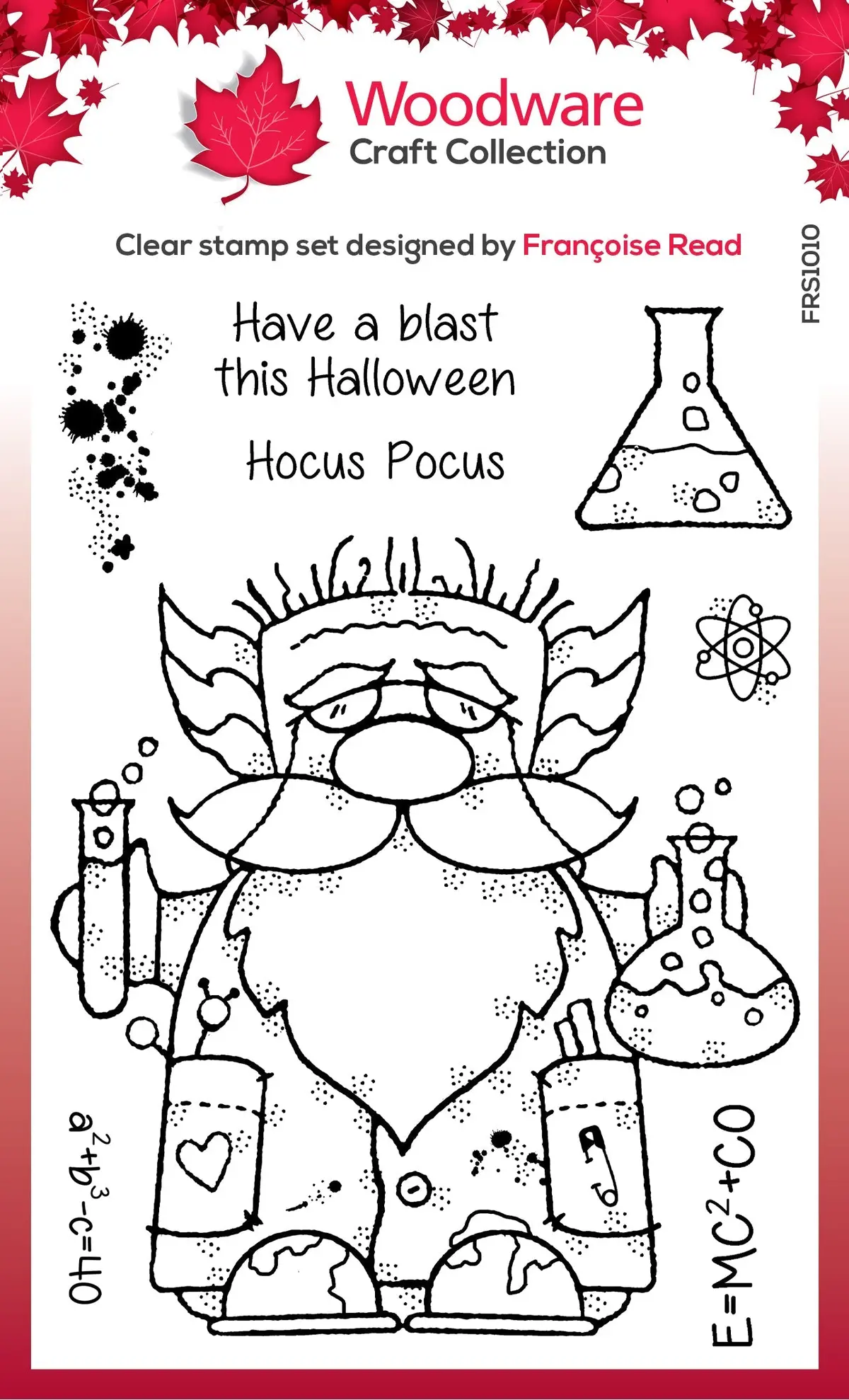 Woodware Clear Singles Professor Gnome 4 In X 6 In Stamp Set 1