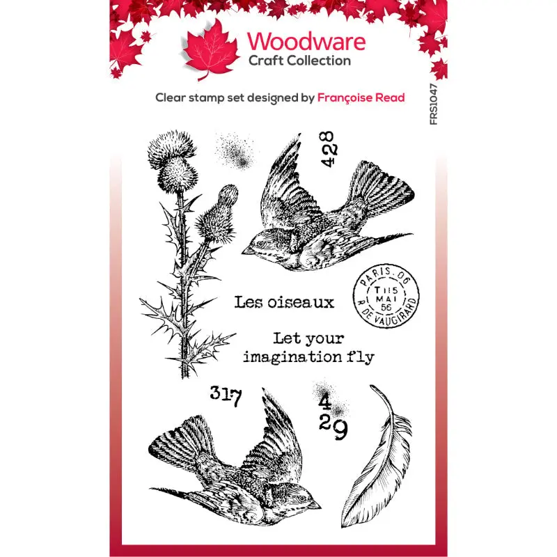 Woodware Clear Singles Flying Birds 4 In X 6 In Stamp Set 1