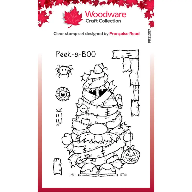 Woodware Clear Singles Mummy Gnome 4 In X 6 In Stamp Set 1