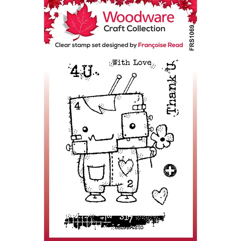 Woodware Clear Singles Thank You Monster 4 In X 6 In Stamp Set 1