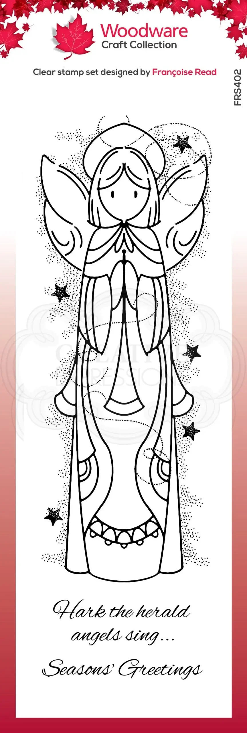 Celestial Angel 4 In X 6 In Stamp 1