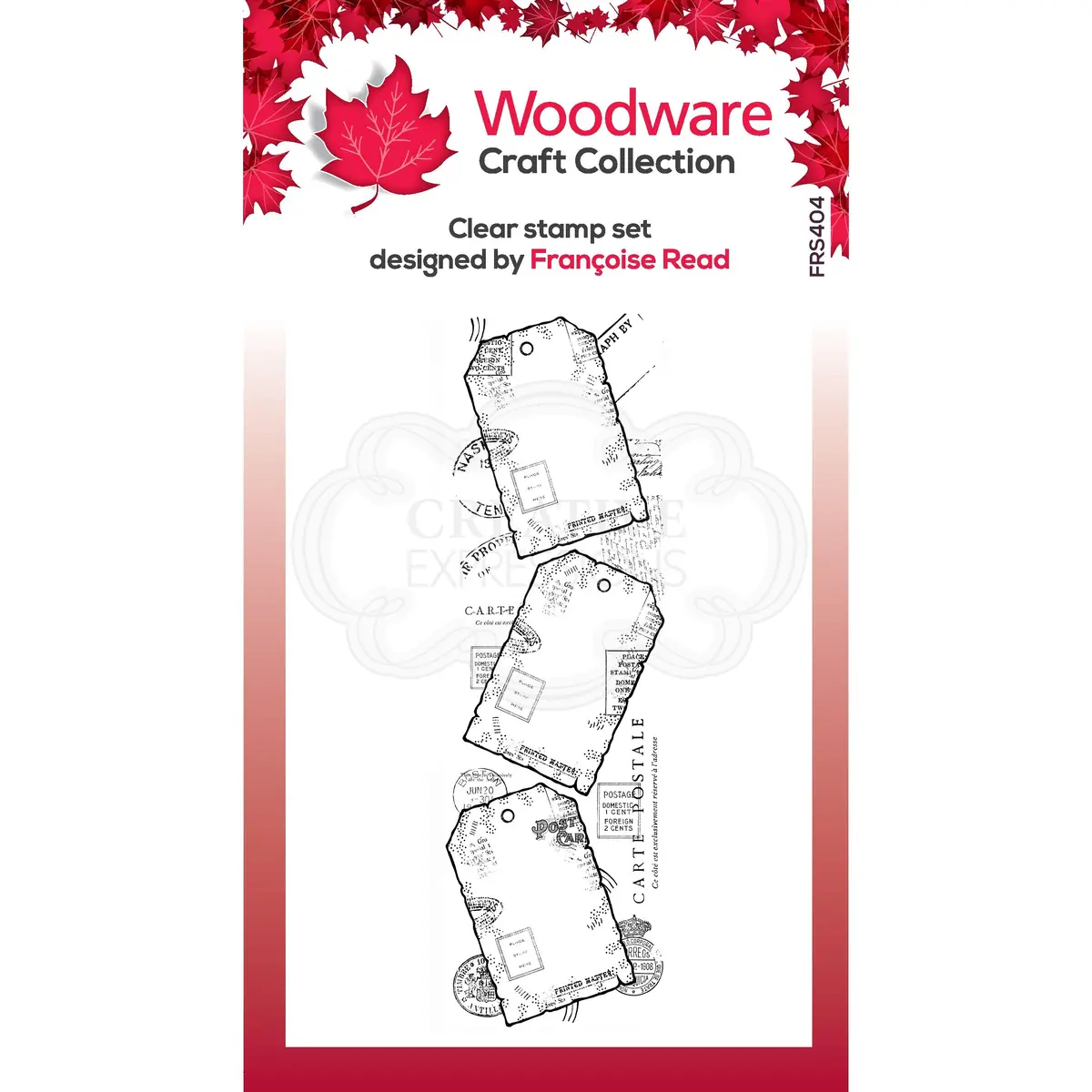 Woodware Clear Singles Three Tags 8 In X 2.6 In Stamp 1