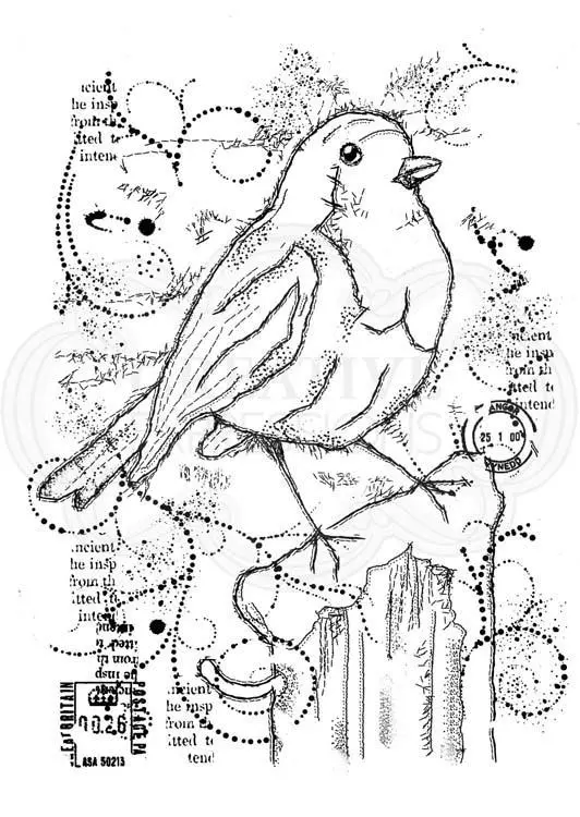 Woodware Clear Singles - Frosty Robin 1