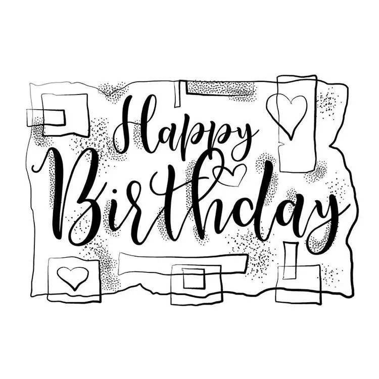Woodware Clear Singles Birthday Strips 1