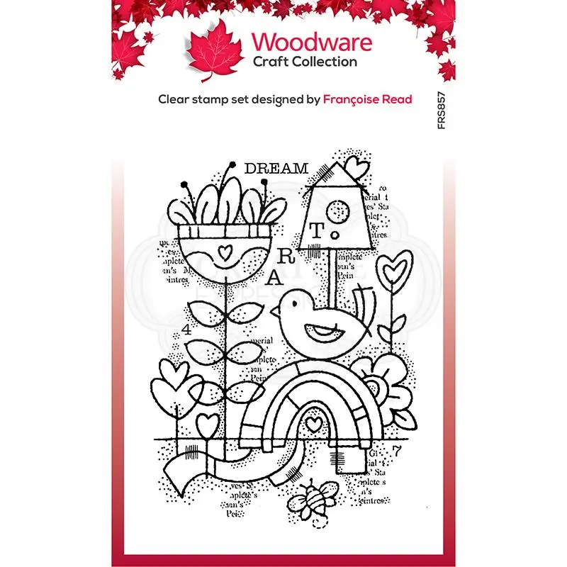 Woodware Clear Singles Dream Garden 4 In X 6 In Stamp 1