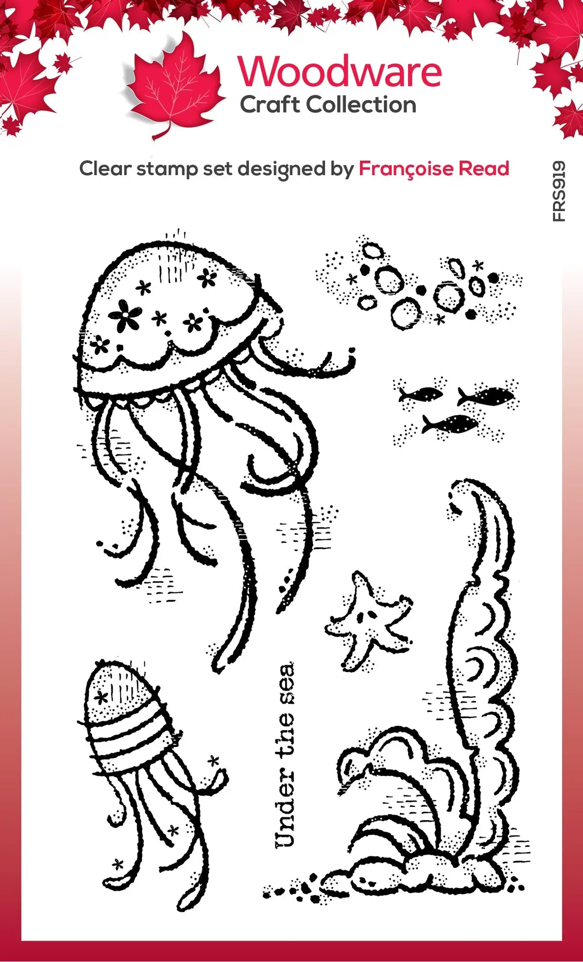 Woodware Clear Singles Under The Sea 4 In X 6 In Stamp 1