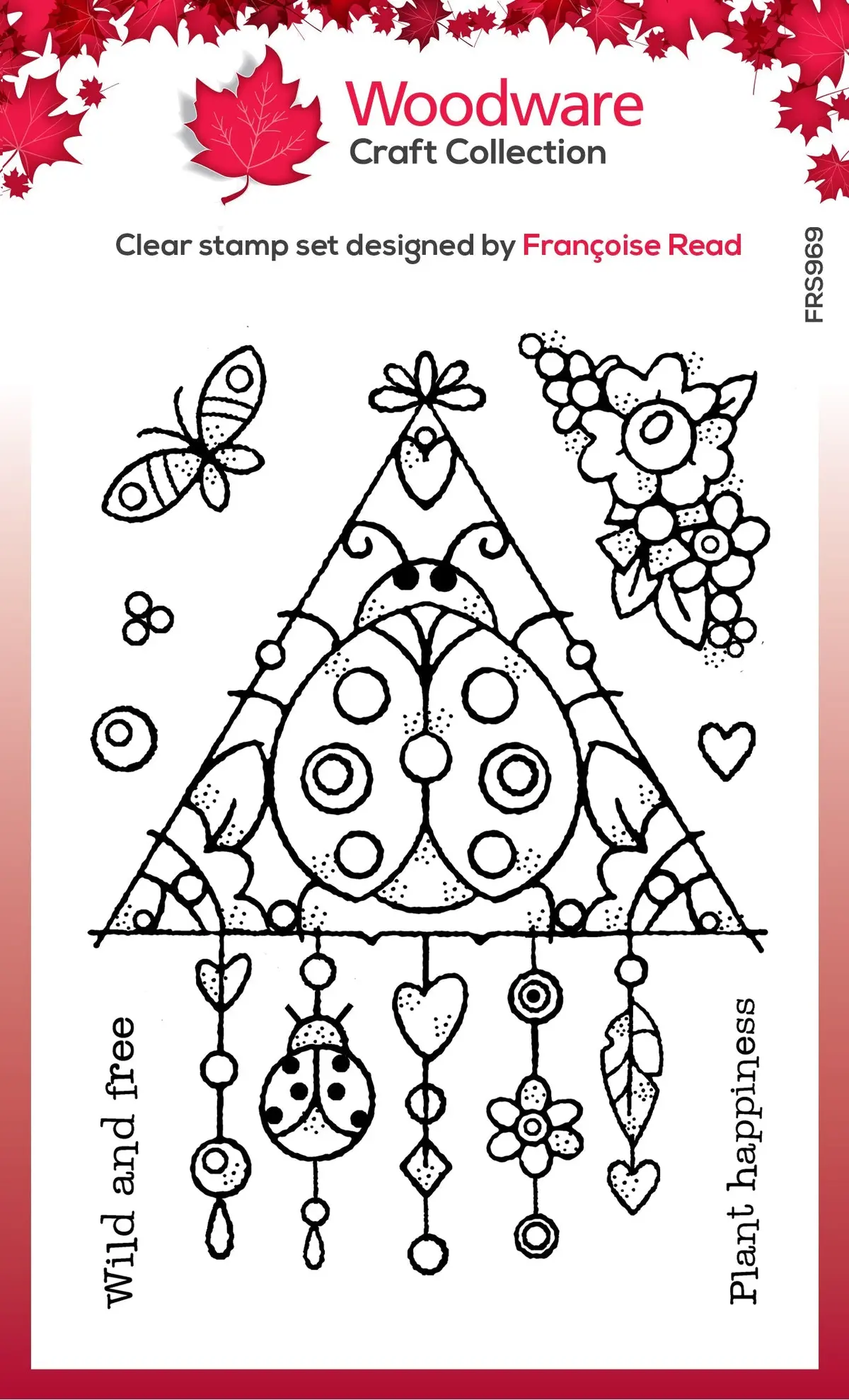 Woodware Clear Singles Ladybird Dream 4 In X 6 In Stamp 1