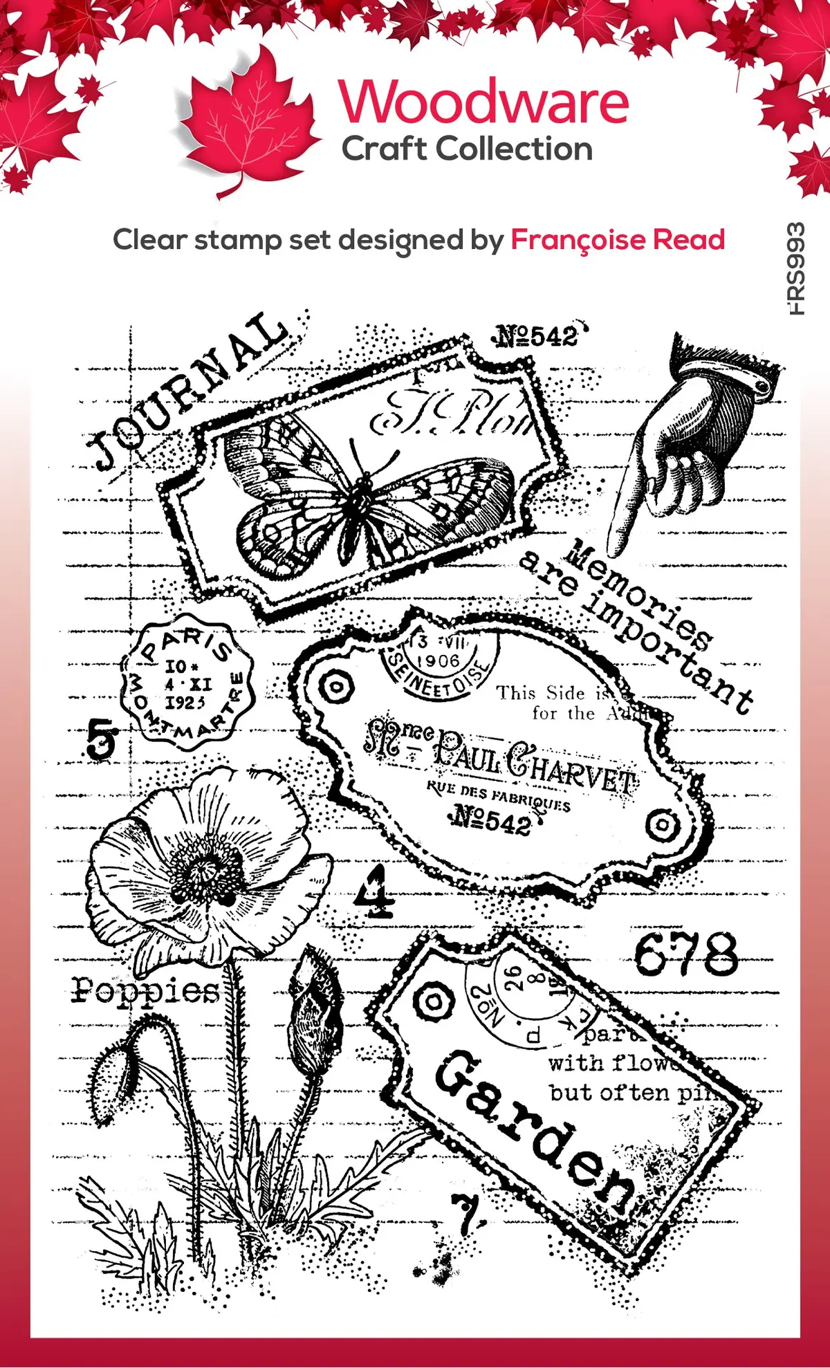 Woodware Clear Singles Label Page 4 In X 6 In Stamp 1