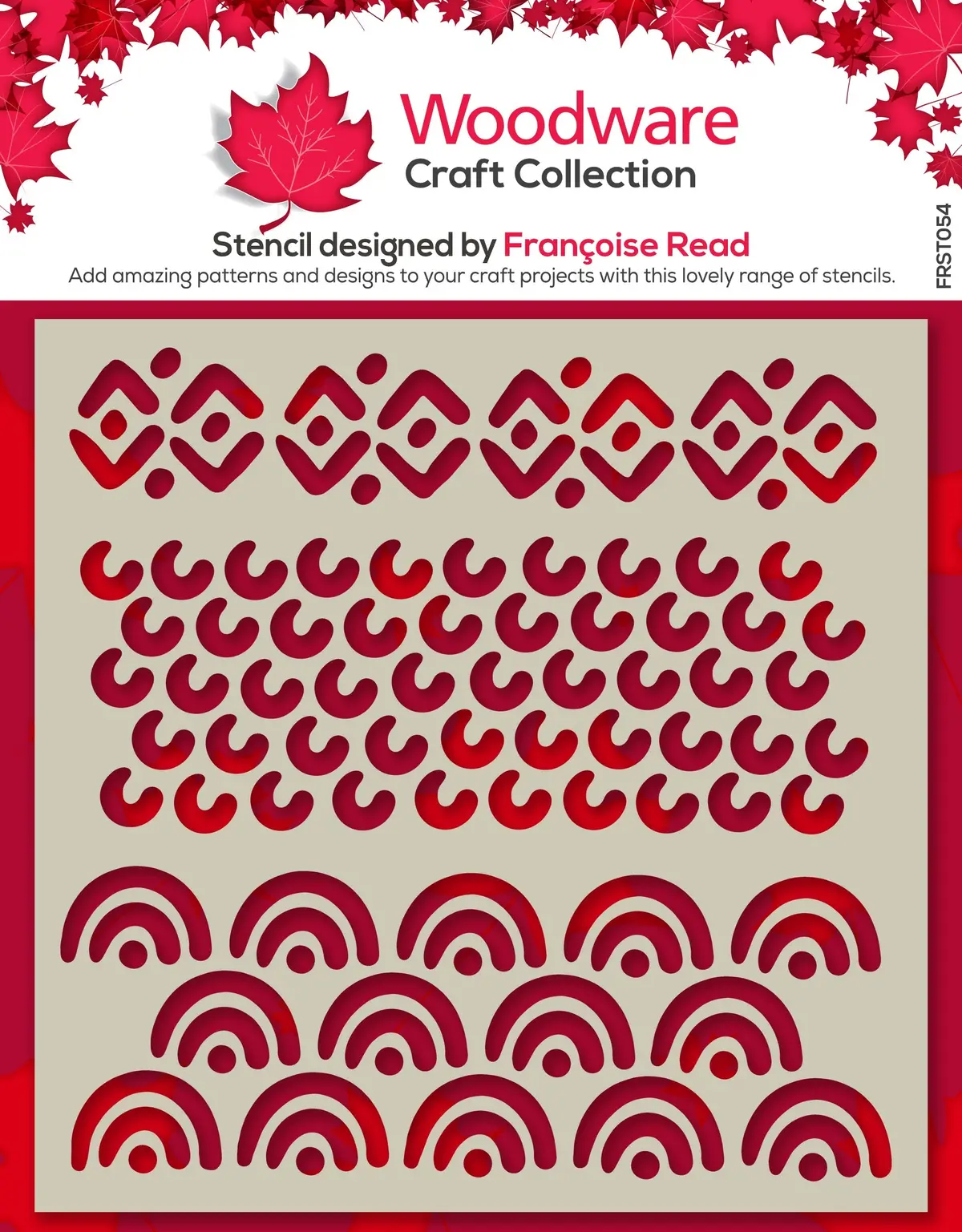 Woodware Batik 6 In X 6 In Stencil 1