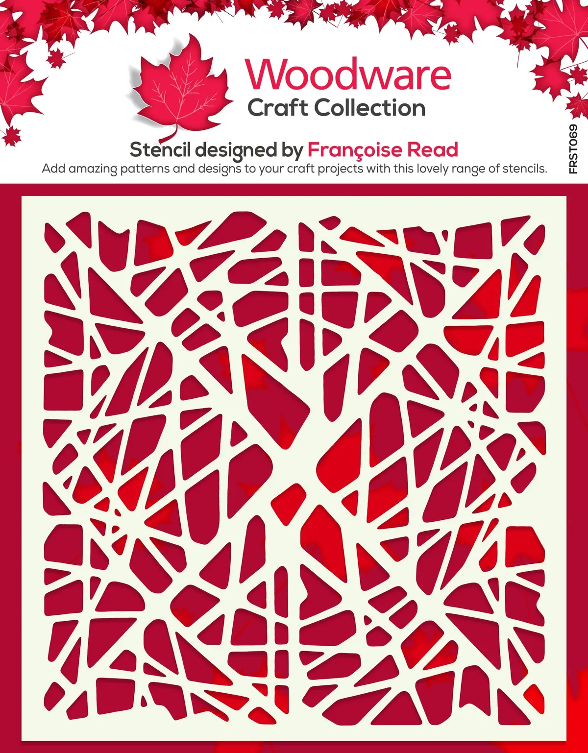 Woodware Web 6 In X 6 In Stencil 1