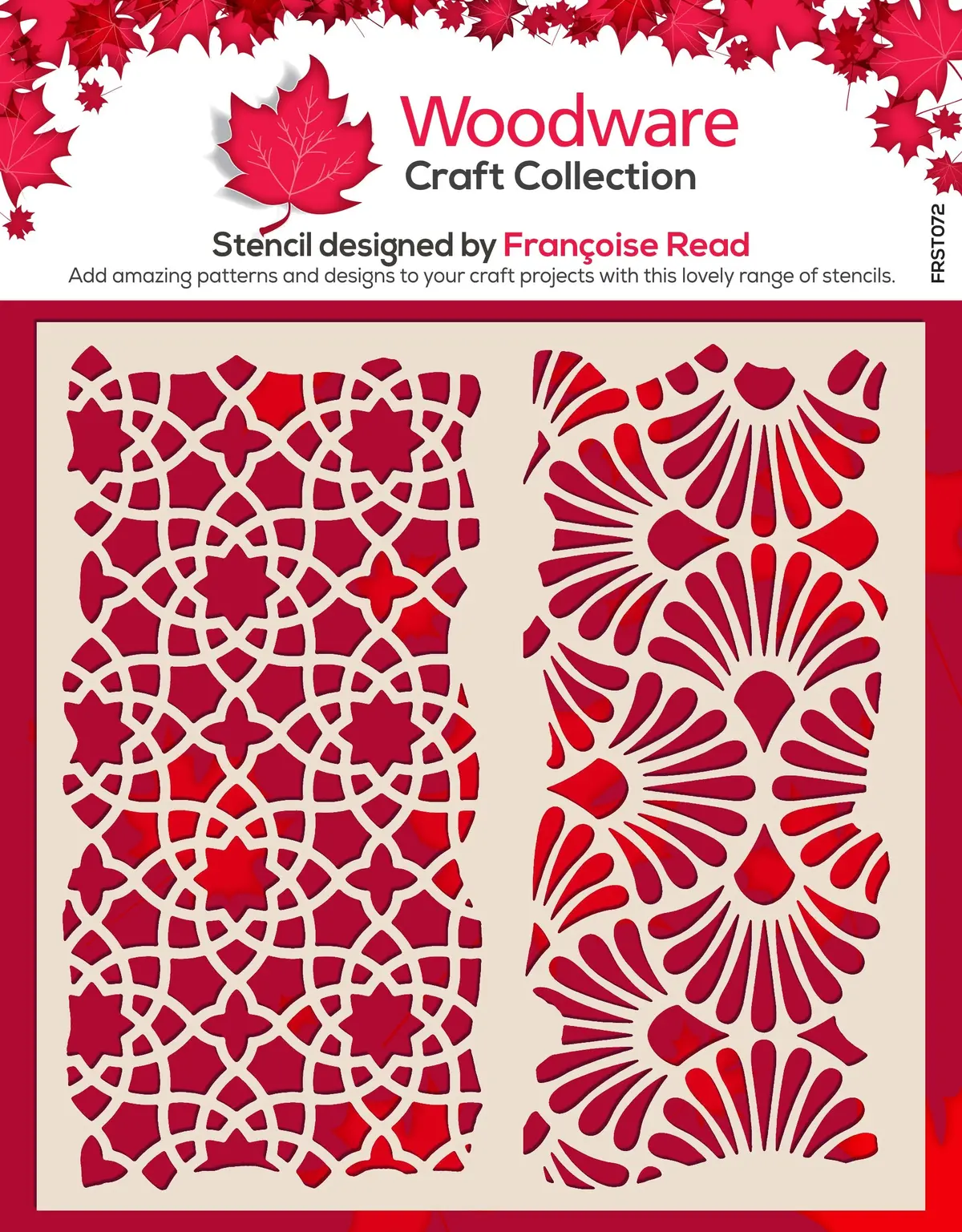 Woodware Arabesque 6 In X 6 In Stencil 1