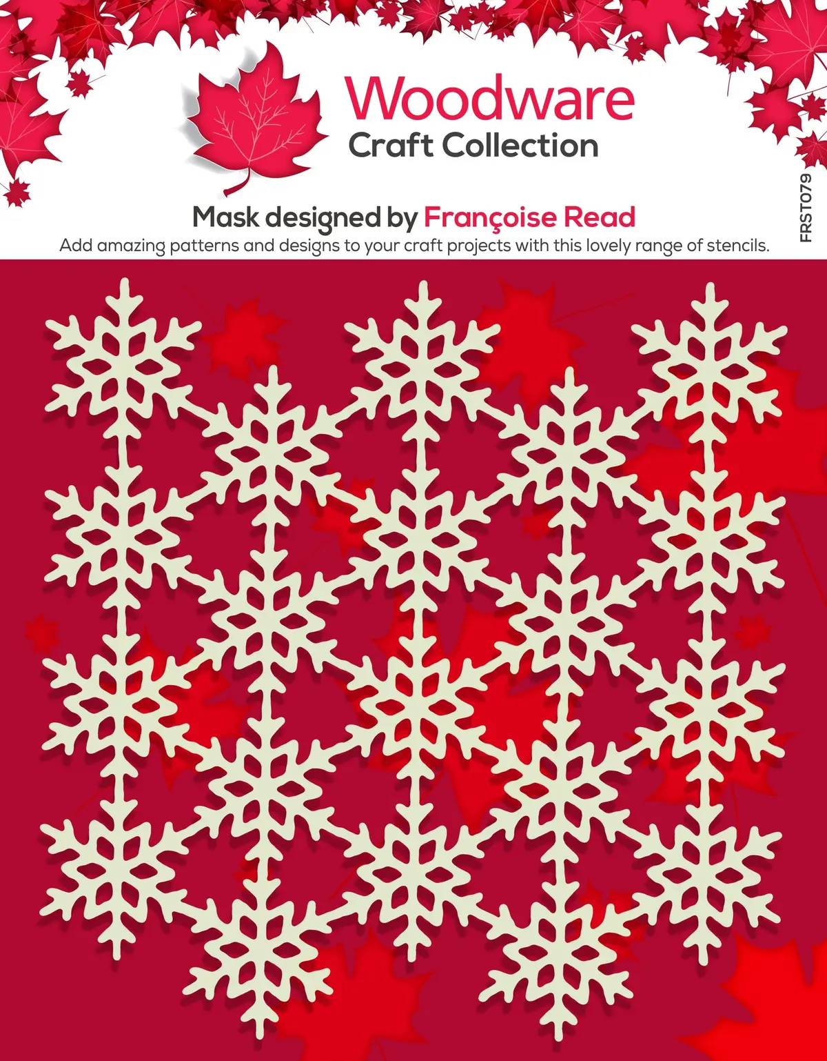 Woodware Snowflake Screen 6 In X 6 In Mask 1