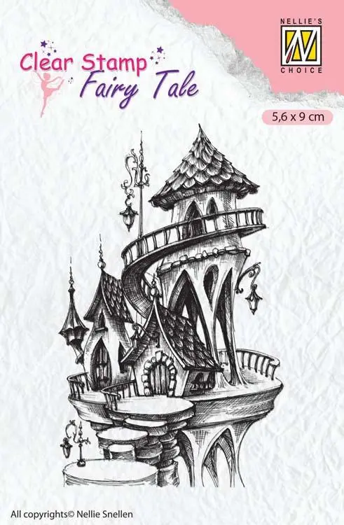Nellie's Choice Clear Stamp Fairy Tale - Summer Castle 1