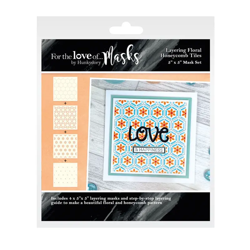For The Love Of Masks - Layering Floral Honeycomb Tiles 1