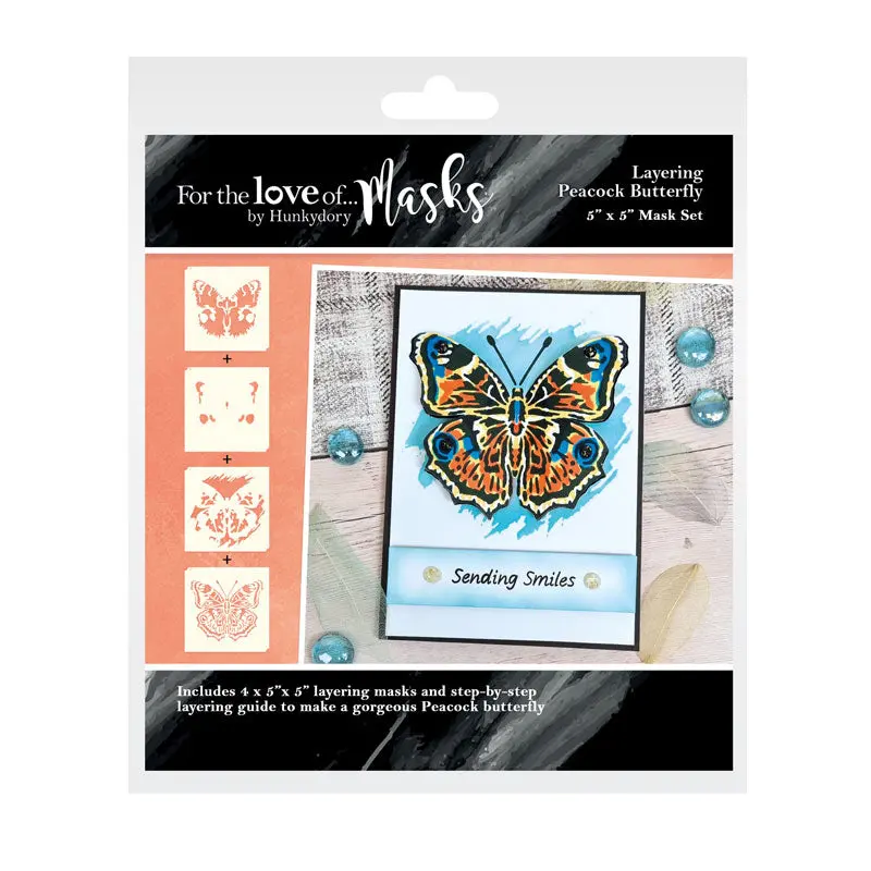For The Love Of Masks - Layering Peacock Butterfly 1