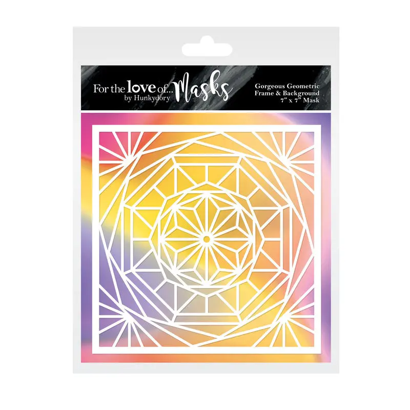 For The Love Of Masks - Gorgeous Geometric Frame & Background 1