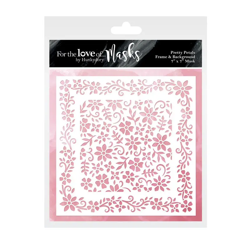 For The Love Of Masks - Pretty Petals Frame & Background 1