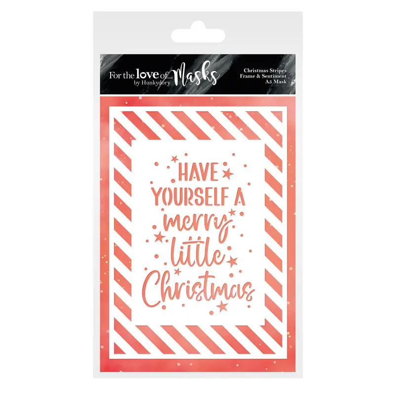 For The Love Of Masks - Christmas Stripes Frame & Sentiment 1