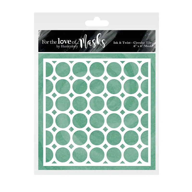 For The Love Of Masks - Ink & Twist - Circular Tile 1