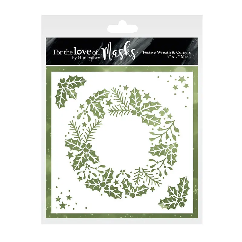 For The Love Of Masks - Festive Wreath & Corners 1