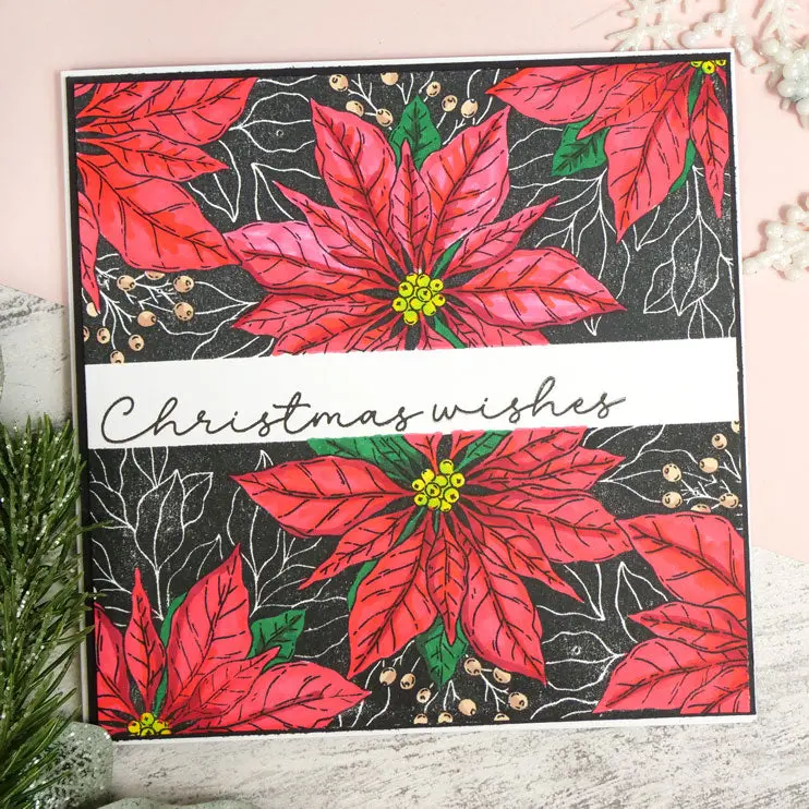 For The Love Of Stamps - Picturesque Poinsettias 2