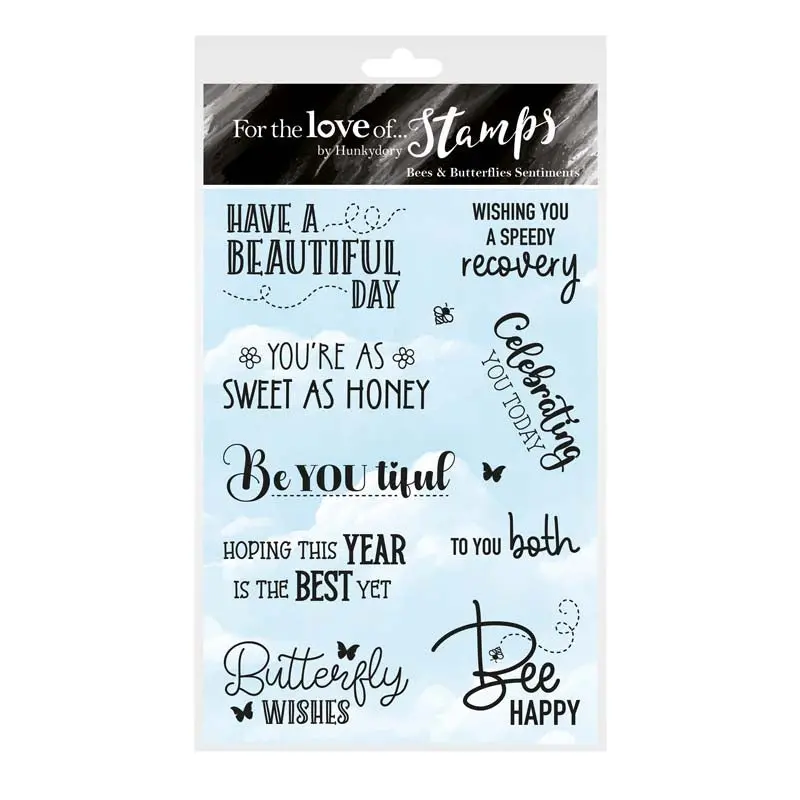 For The Love Of Stamps - Bees & Butterflies Sentiments 1