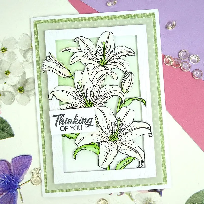 For The Love Of Stamps - Luscious Lilies 2