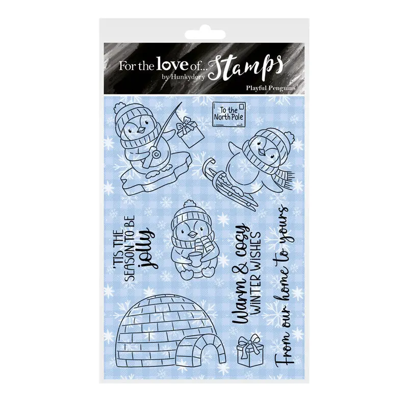 For The Love Of Stamps - Playful Penguins 1