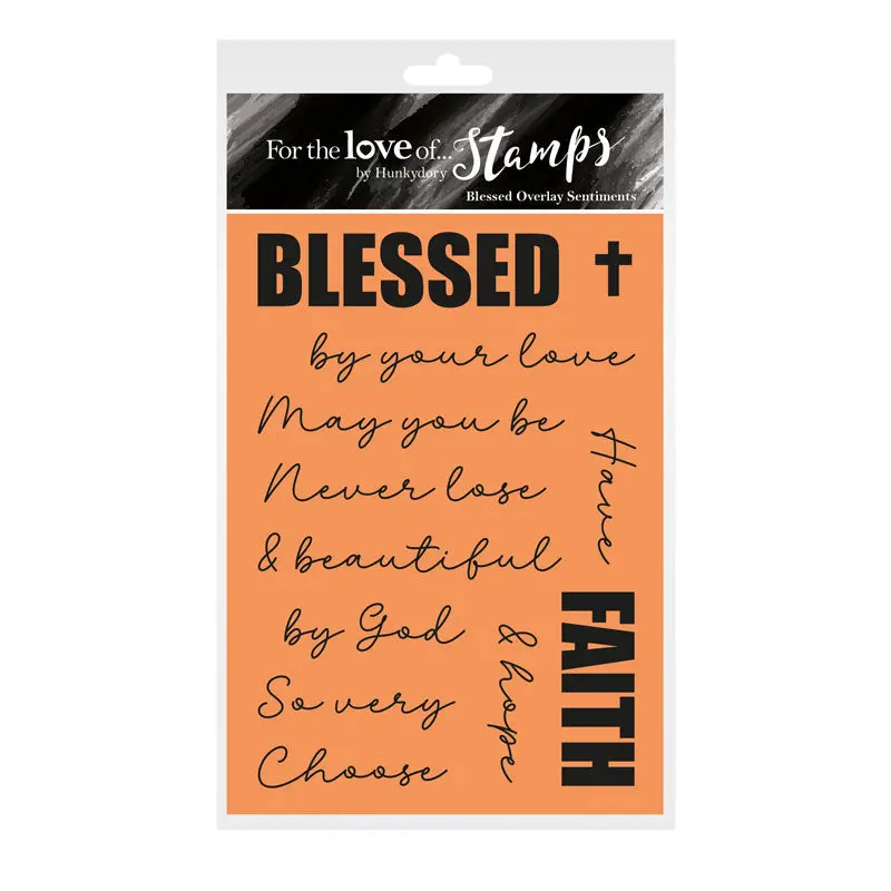 For The Love Of Stamps - Blessed Overlay Sentiments 1