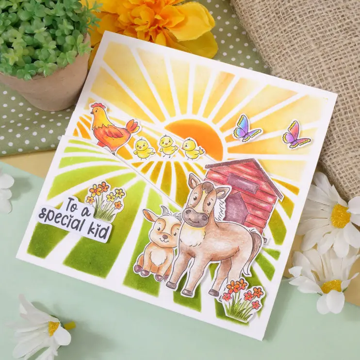 For The Love Of Stamps - Happy Horse & Goats 2