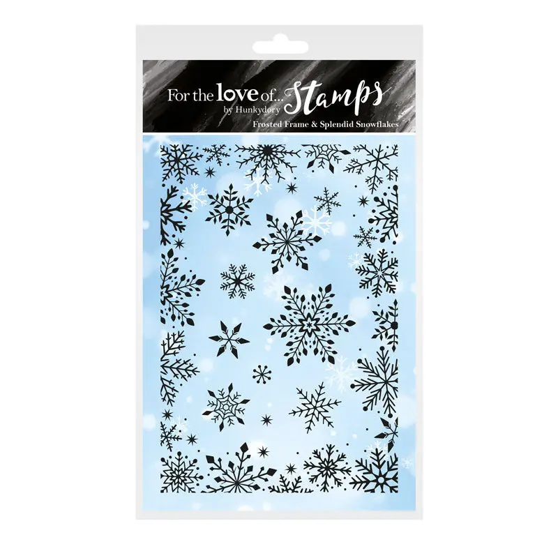 For The Love Of Stamps - Frosted Frame & Splendid Snowflakes 1