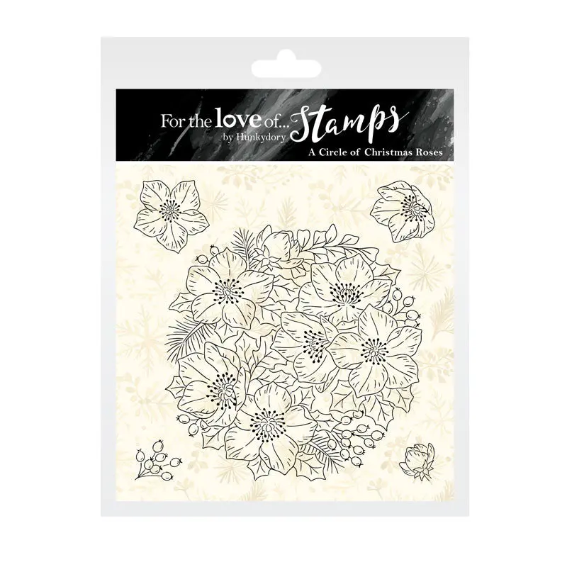 For The Love Of Stamps - A Circle Of Christmas Roses 1