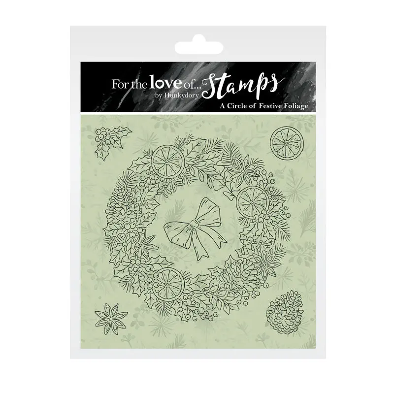 For The Love Of Stamps - A Circle Of Festive Foliage 1