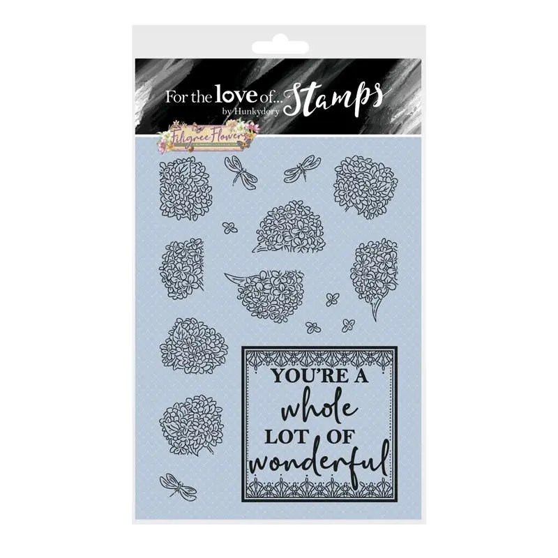 For The Love Of Stamps - Filigree Flowers - Hydrangea 1