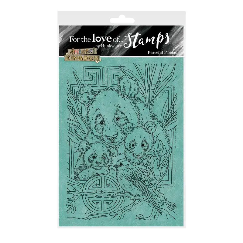 For The Love Of Stamps - Peaceful Pandas A6 Stamp Set 1
