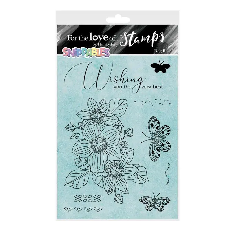 For The Love Of Stamps - Floral Favourites Snippables - Dog Rose 1